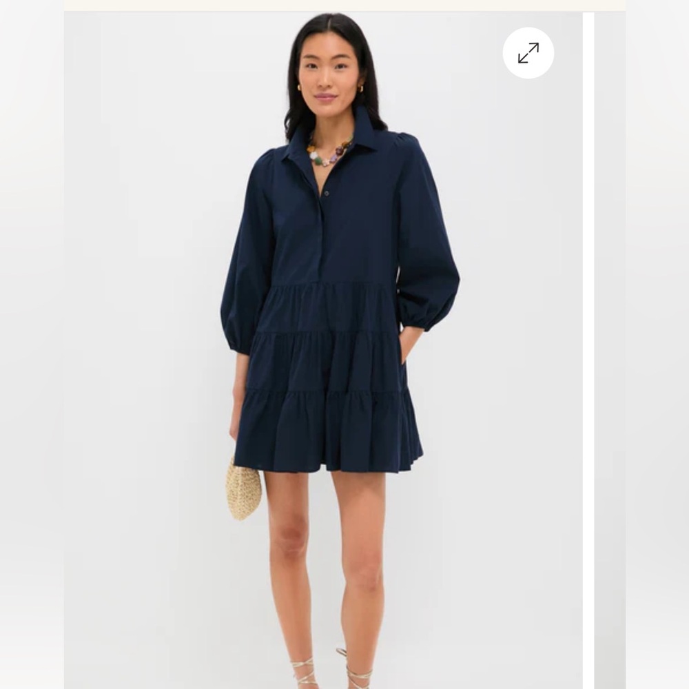 Pomander Place Navy Mabel mini dress